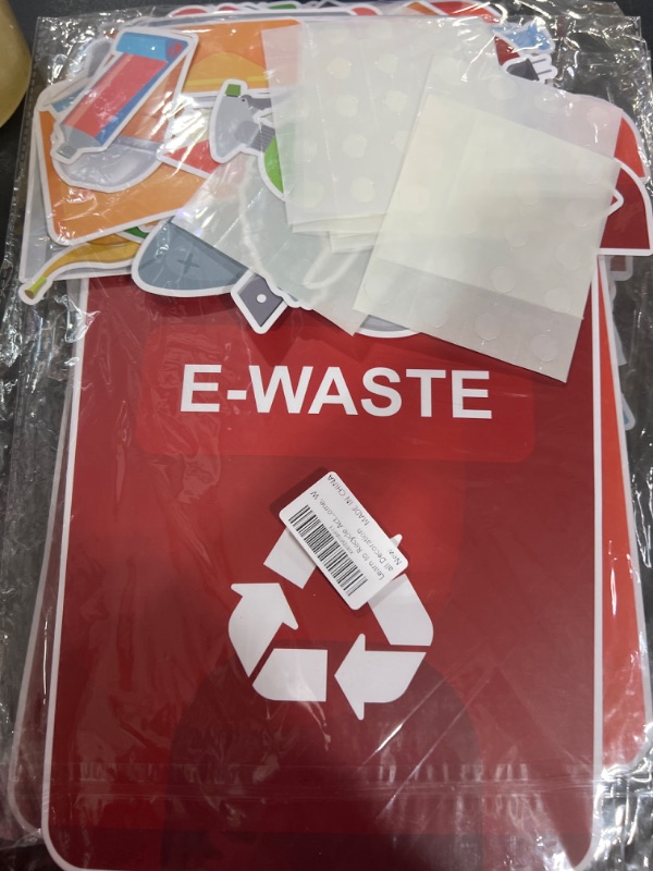 Photo 1 of Learn to Recycle Activity Classroom Bulletin Board Decoration Kit with Glue Points, 66 Educational Learning Activities Earth Day Decorations for School, Office, Home, Wall Decoration