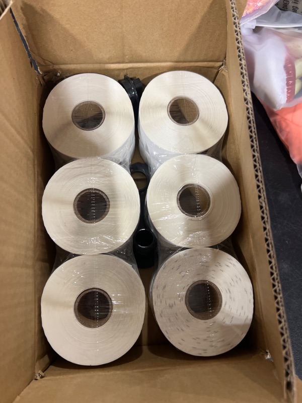 Photo 2 of Printholic - 12 Rolls Compatible with Brother DK 1201 (1-1/7" x 3-1/2") Labels Barcode Shipping Labels - 400/Roll Adress Labels for Brother QL Label Printers - Include 1 Detachable Frame