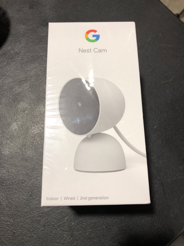 Photo 2 of Google Nest Security Cam (Wired) - 2nd Generation - Snow 2nd Gen 1 Count (Pack of 1) Nest Cam (Indoor, Wired) - Snow---NEW, FACTORY SEALED