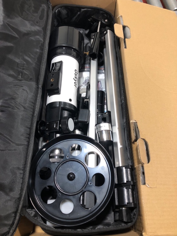 Photo 1 of Gskyer Telescope, 70mm Aperture 400mm AZ Mount Astronomical Refracting Telescope for Kids Beginners - Travel Telescope with Carry Bag, Phone Adapter and Wireless Remote