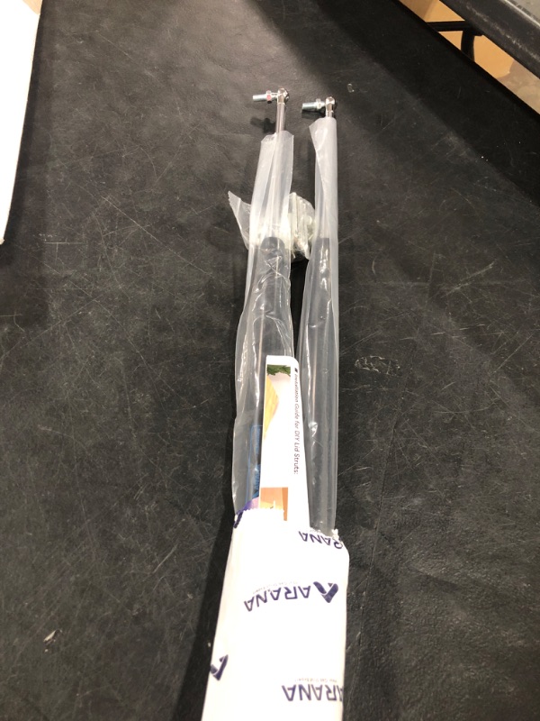 Photo 1 of 20 inch 200 LB Gas Prop Struts Shocks with L Mounting Brackets, 20" 889 N Lift-Support Gas Spring for Heavy-Duty Floor Hatch Trap Door Murphy Bed (Suitable Lid Weight: 185 - 220lbs), 2Pcs Set 200LB