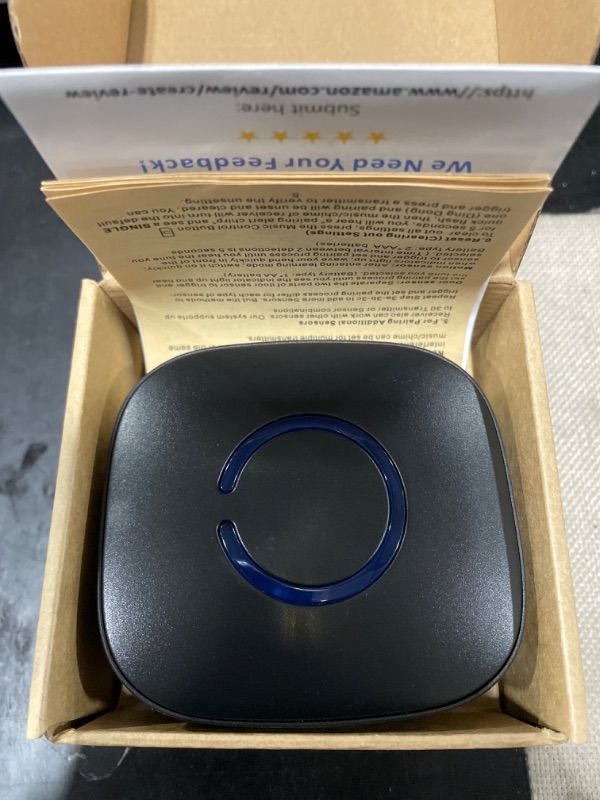 Photo 1 of SadoTech Wireless Doorbell for Home - Battery Operated, 1000 Feet, Waterproof Door Bell w/LED Flash, 1 push button + 1 receiver, Waterproof Black