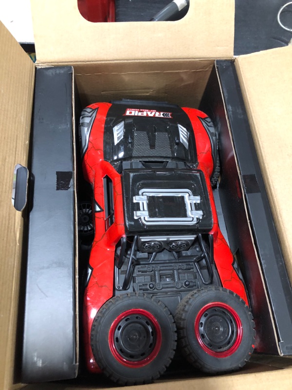 Photo 2 of XCRCFUN 1/14 Hobby RC Truck for Adults, 30 MPH High Speed Remote Control 4WD Car, All Terrain Rock Crawler Truck for Boys 4X4 Off-Road Racing Car with 2 Batteries