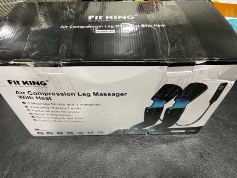 Photo 3 of FIT KING Leg Massager with Heat for Circulation Upgraded Full Leg and Foot Compression Boots Massager for Foot Calf and Thigh Massage (FSA HSA Approved)