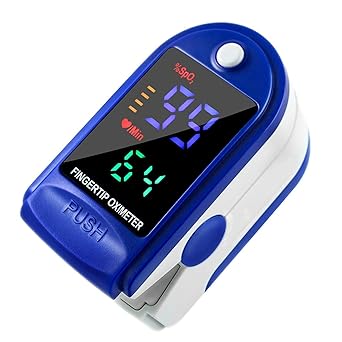 Photo 1 of 2 PACK Pulse Oximeter Sports And Aviation Finger-Unit Spot Check ,Blood Oxygen Saturation Monitor, Portable Digital Reading LED Display
