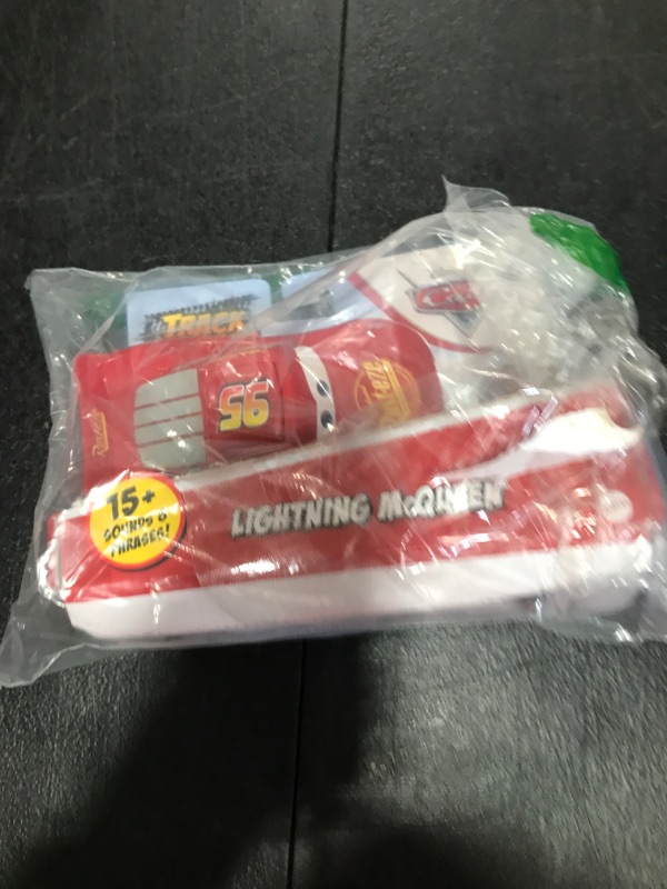 Photo 2 of Mattel Pixar Track Talkers Toy Vehicles, Lightning Mcqueen Talking Car, Collectible Character Car, 5.5-Inch