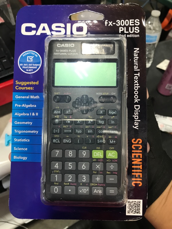 Photo 1 of Casio fx-300ESPLUS2 2nd Edition, Standard Scientific Calculator, Black