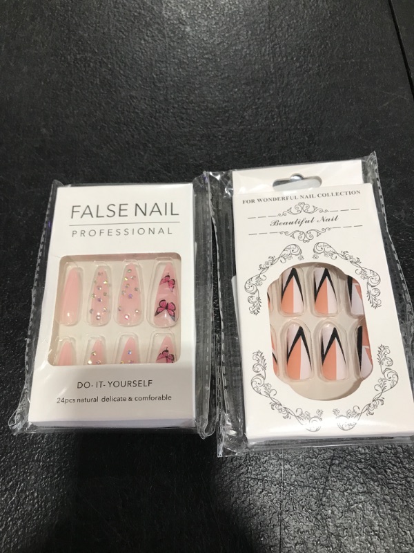 Photo 1 of 2 PACK PRESS ON NAILS
