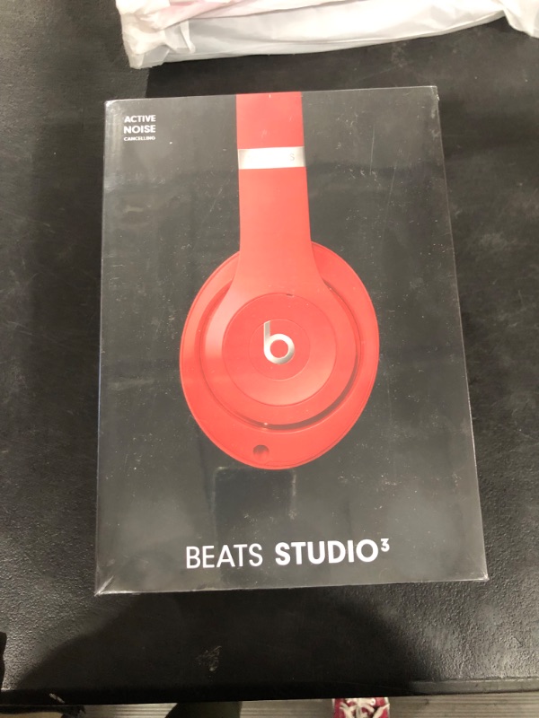 Photo 5 of Beats Studio3 Wireless Noise Cancelling Over-Ear Headphones - Apple W1 Headphone Chip, Class 1 Bluetooth, 22 Hours of Listening Time, Built-in Microphone - Red (Latest Model) Red Studio3