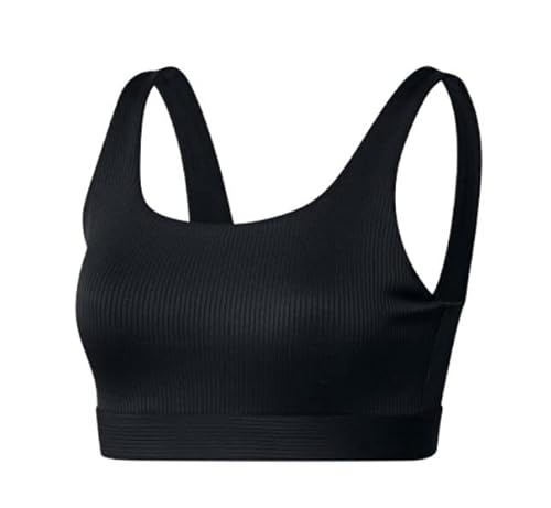 Photo 1 of Adidas Women's Training Ribbed Light Support Bra, Black/White, XX-Small C