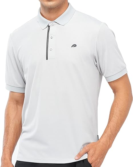 Photo 1 of ALLZERO Men's Polo Shirt Quick Dry Long and Short Sleeve Activewear Shirts Performance Athletic Tennis Golf Collar Shirts Size Medium 