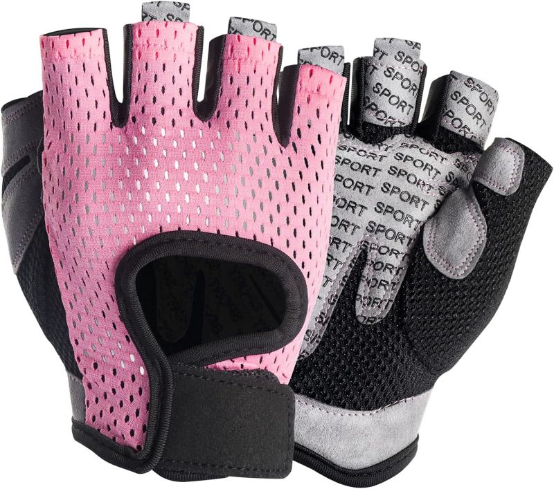 Photo 1 of 
Workout Gloves,Weight Lifting Fingerless Gym Exercise Gloves,Men's and Women's Anti-calluses Must-Have Fitness Gloves, Lightweight and Breathabl S 