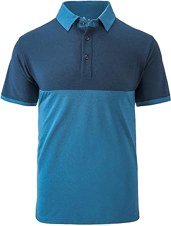 Photo 1 of 3XL GEEK LIGHTING Polo Shirts for Men - Golf Shirt Short Sleeve Moisture Wicking Tennis Shirts Mesh Sports Shirts