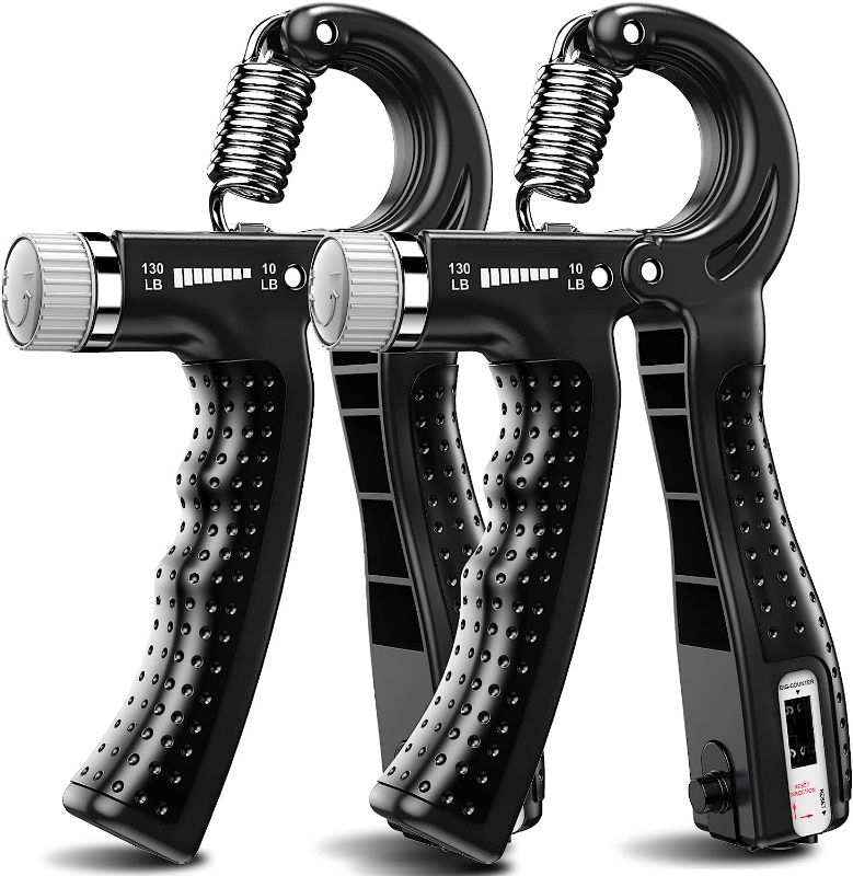 Photo 1 of 
KDG Hand Grip Strengthener 2 Pack Adjustable Resistance 10-130 lbs Forearm Exerciser?Grip Strength Trainer for Muscle Building and Injury Recovery for Athletes