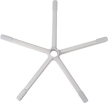 Photo 1 of TinkerTown Gaming Chairs Office Chair Base Replacement | Five Star Chairbase | Heavy Duty Base to Replace Any Chair Bottom - Strong Wide Steady Metal Legs - Universal Standard Size 28" Inch (White)
