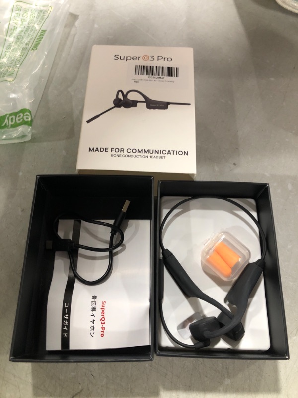 Photo 2 of Bone Conduction Headphones with Mic, Open Ear Bluetooth Headset with Noise-Canceling Boom Microphone, Wireless Earphones for Truck Driver, Conference, Driving, Games, Home Office, Online Learning
UNABLE TO TEST FOR FUNCTIONALITY
UNKNOWN IF MISSING PARTS
(