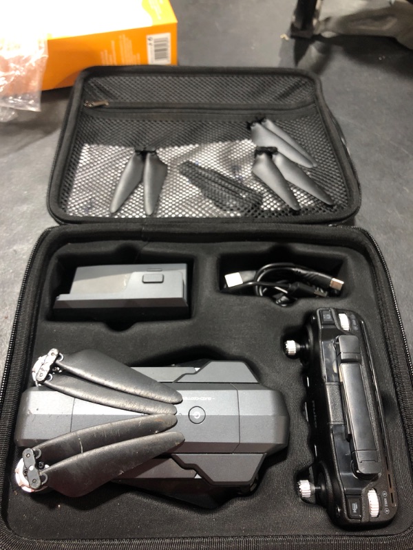 View 5 of Ruko F11 Pro Drones with Camera for Adults 4K UHD Camera 60 Mins Flight Time with GPS Auto Return Home Brushless Motor-Black?with Carrying Case?
UNABLE TO TEST FOR FUNCTIONALITY
USED & UNKNOWN IF MISSING PARTS
MINOR DAMAGE TO ITEM PICTURED