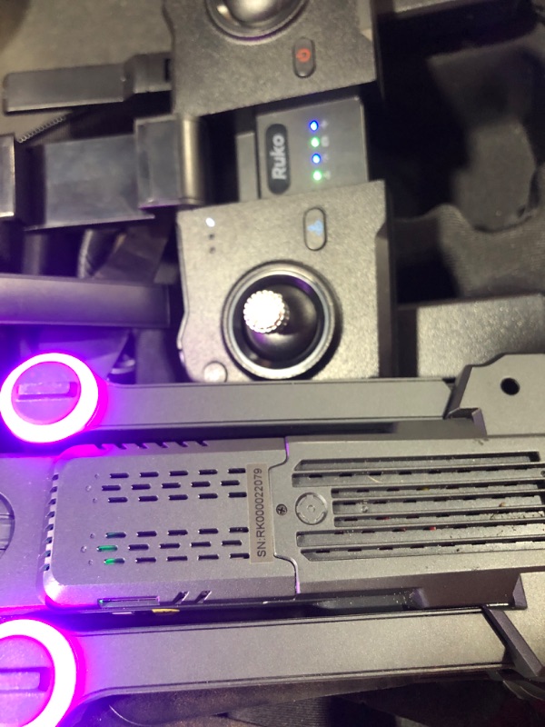 View 4 of Ruko F11 Pro Drones with Camera for Adults 4K UHD Camera 60 Mins Flight Time with GPS Auto Return Home Brushless Motor-Black?with Carrying Case?
UNABLE TO TEST FOR FUNCTIONALITY
USED & UNKNOWN IF MISSING PARTS
MINOR DAMAGE TO ITEM PICTURED