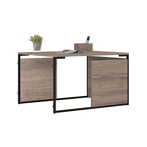 Photo 1 of  Itbe Easywork Urban Industrial Modern Steel and Wood Coffee Table and Desk, 28 Inches 