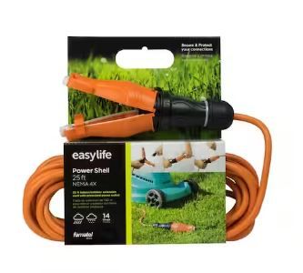 Photo 1 of 25 ft. 14/3 Heavy Duty Extension Cord with IP67 Weatherproof and Rugged Safety Seal Lock