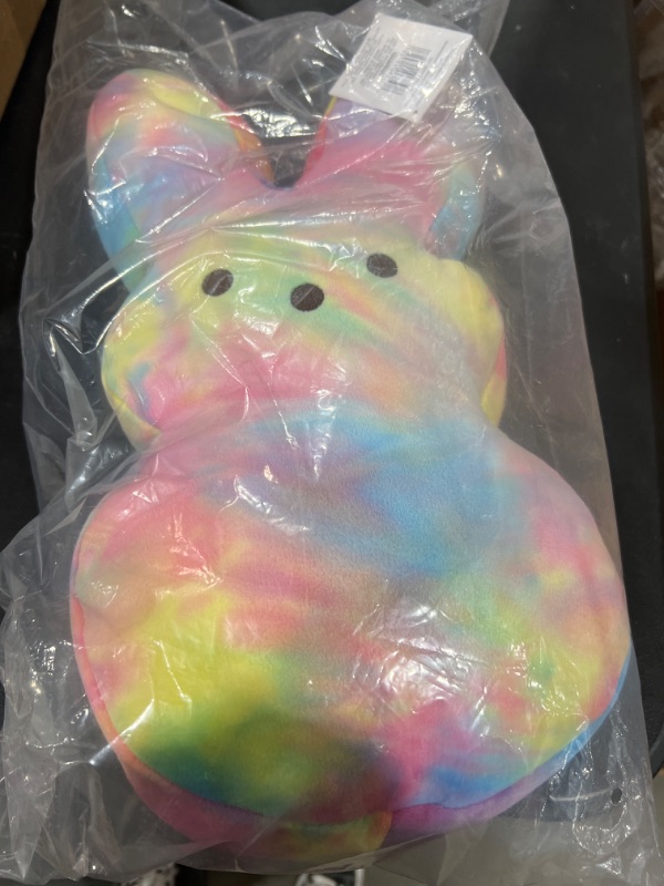 Photo 2 of Animal Adventure | Tie-Dye Bunny Peeps | 15” Collectible Plush | Pink Tie-Dye Pink Tie-dye 15"