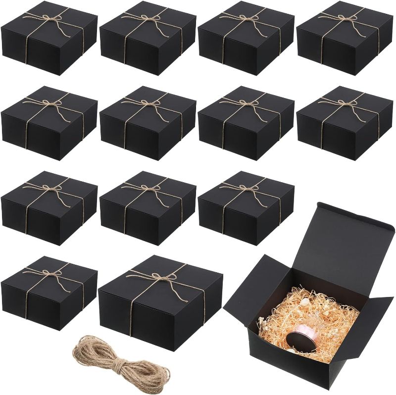 Photo 1 of 12 PIECE 8 x 8 x 4 Inch Gift Boxes with Lids