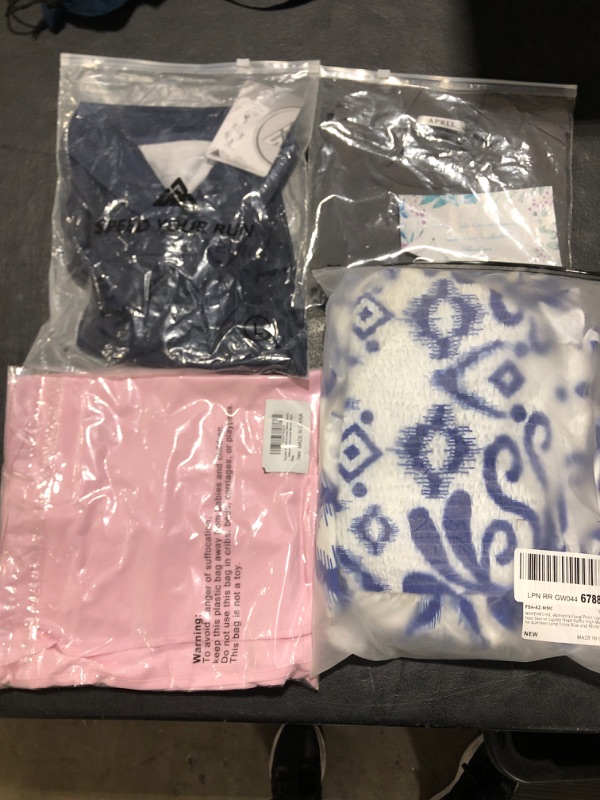 Photo 1 of 4 PIECE CLOTHING BUNDLE, VARIOUS SIZES, AND ITEMS