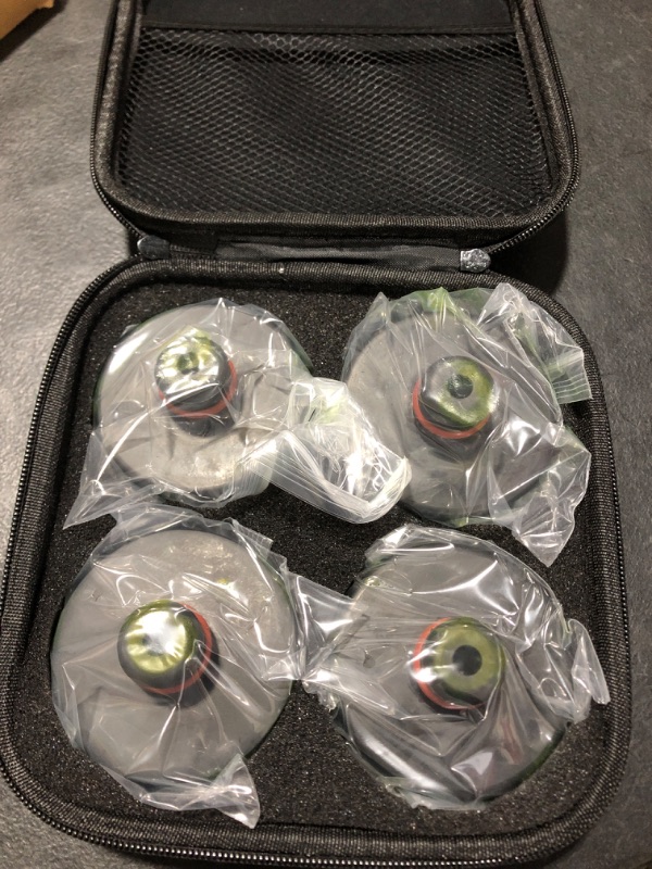 Photo 2 of Chirano Lifting Jack Pad for Tesla Model 3/S/X/Y, 4 Pucks with a Storage Case, Accessories for Tesla Vehicles 2.7" Diameter