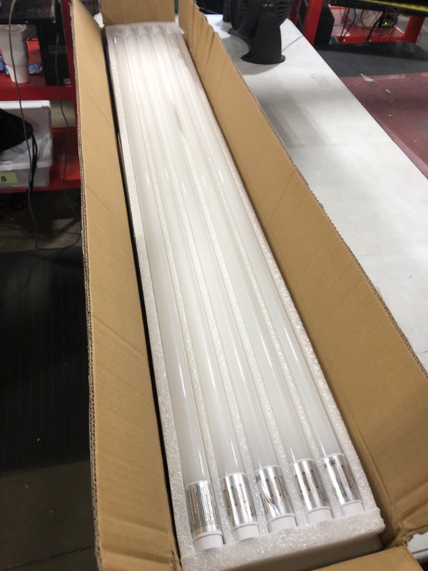 Photo 2 of 20 Pack 4FT LED T8 Hybrid Type A+B Light Tube, 18W, Plug & Play or Ballast Bypass, Single-Ended OR Double-Ended, 5000K, 2400lm, Frosted Cover