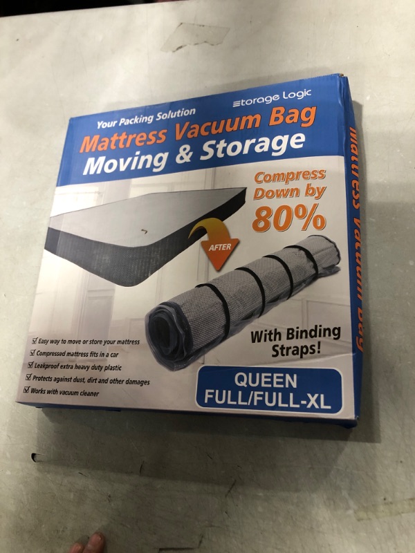 Photo 2 of (Queen/Full/Full-XL) Foam Mattress Vacuum Bag for Moving/Storage-Compress Mattress by 80%