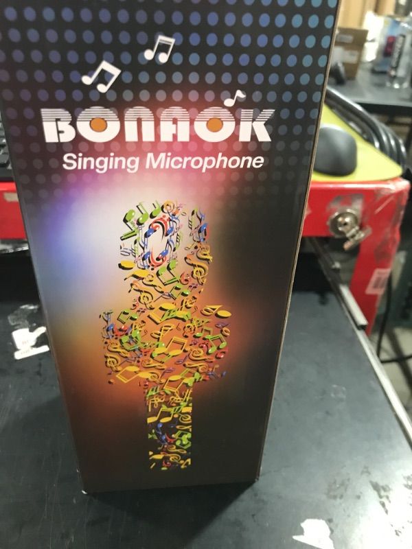 Photo 2 of Bonaok Wireless Bluetooth Karaoke Microphone,3-in-1 Portable Handheld Karaoke Mic Speaker Machine Home Party Birthday for All SM