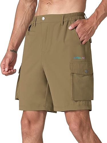 Photo 1 of KPSUN Men's Hiking Cargo Shorts Tactical Shorts Lightweight Casual Golf Work Shorts for Fishing Travel Camping XL