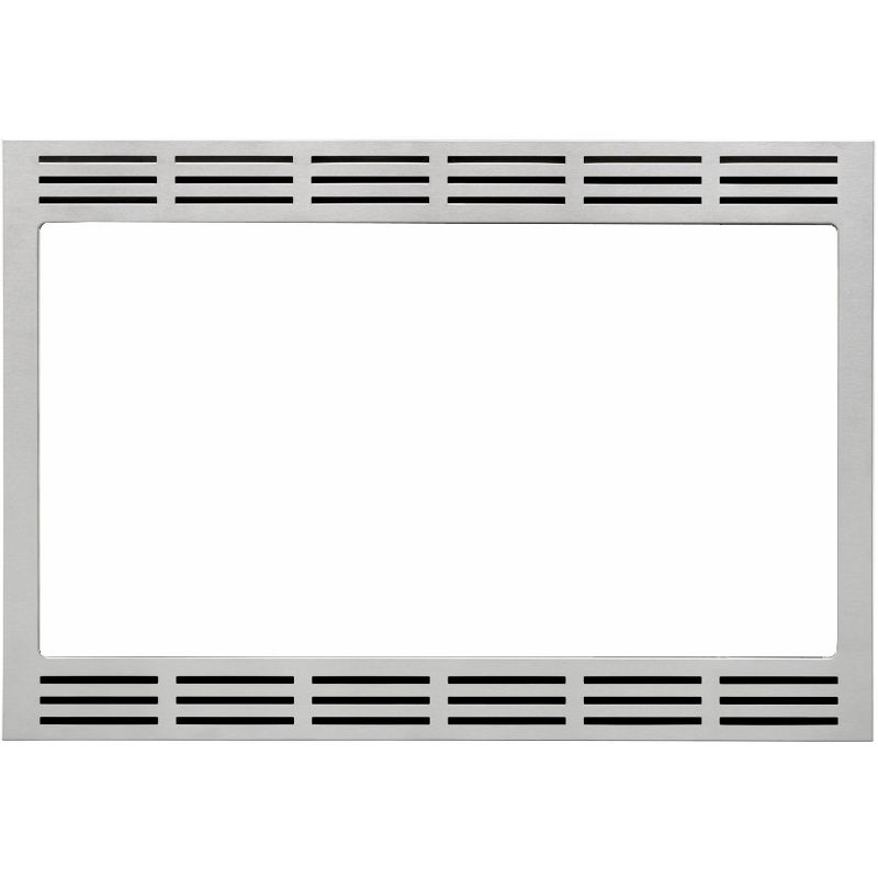 Photo 1 of 27 in. Wide Trim Kit for Panasonic's 2.2 Cu. Ft. Microwave Ovens - Stainless Steel - Panasonic NN-TK922SS
