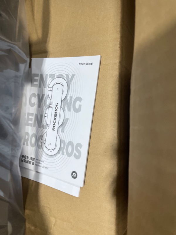 Photo 1 of ROCKBROS Suction Cup Bike Rack for Car Roof Top Sucker Bike Rack Quick Release Aluminium Alloy Bike Carrier with Sucker for 3 Bikes Max 3-Bikes Black