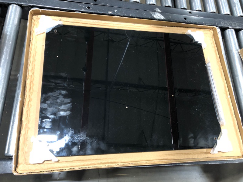Photo 1 of AMUSIGHT Black Glass Dry Erase Board, 24" x 18" Frameless Magnetic Tempered Glass Whiteboard for Wall Office, School, Home with 1 Acrylic Pen Tray Black 24 x 18 Inches