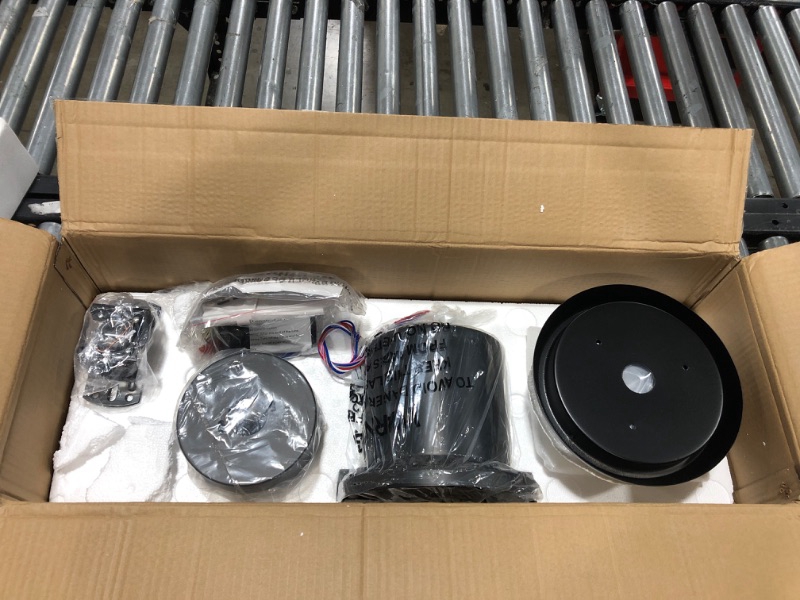 Photo 1 of Ohniyou 66''Ceiling Fan with Lights Remote Control, Large Ceiling Fan Black, 6 Blades 6 Speeds Ceiling Fan Light for Outdoor Indoor Patio Living Room Porch Office Garage Shop Factory Warehouse