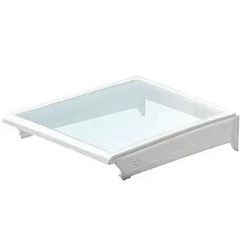 Photo 1 of 5304508067 Crisper Drawer Cover with Glass Compatible with Frigidaire Crosley Kenmore Refrigerator, Replacement Part 5304508410 5304519462 4583355 AP6230468 PS12071129 EAP12071129
