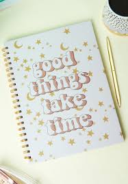 Photo 1 of A4 Good Things Take Time Notebook