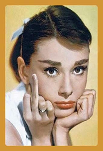 Photo 1 of 
Saraheve Audrey Hepburn Finger Metal Tin Sign Custom Metal Sign 8X12in-Bar Cafe Restaurant Home Decor