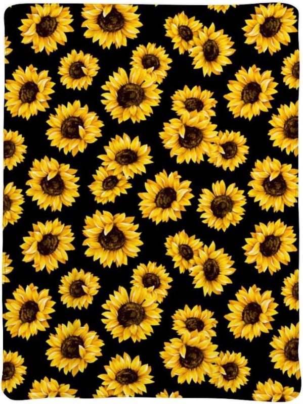 Photo 1 of 
JASMODER Fall Throw Blanket Sunflower Soft Microfiber Lightweight Cozy Warm Blankets & Throws for Couch Bedroom Living Room
