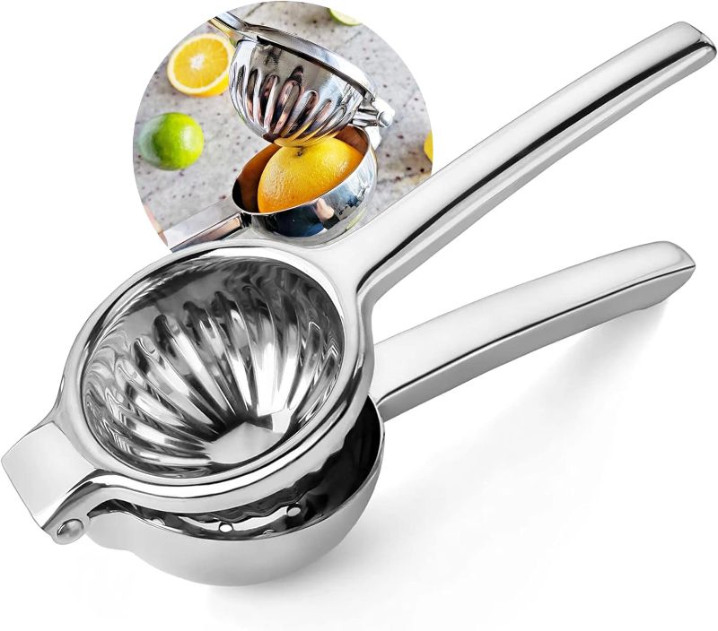 Photo 1 of 
Premium Lemon Squeezer, Heavy Duty Stainless Steel Citrus Juicer, Manual Lime Squeezer with Large Bowl to Fit Different Orange Sizes, Easy to Grip