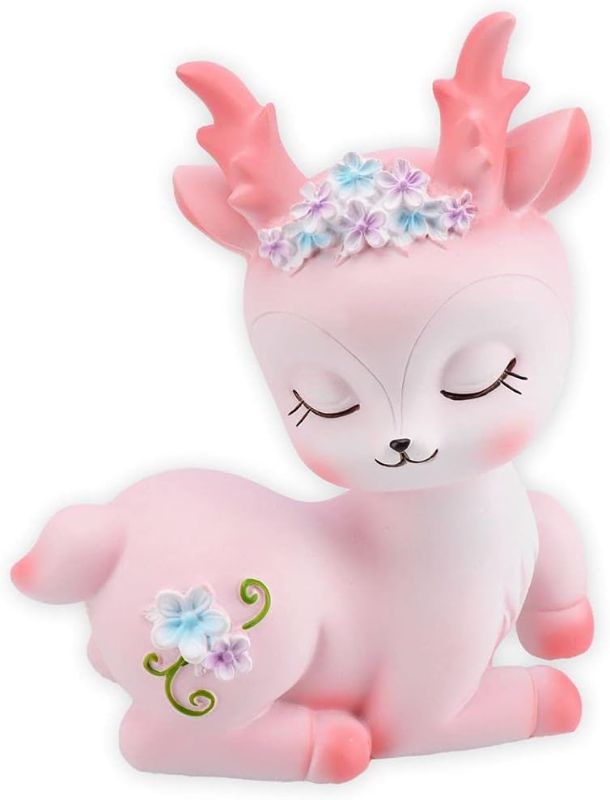 Photo 1 of 
IDOQI Deer Statue-Deer Home Decoration-Christmas Deer Decoration-Outdoor Decoration-House Decoration Home-Statue Sculpture-Pink Decoration