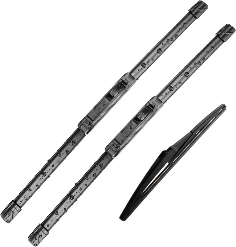 Photo 1 of 
Fabysky 3 wipers Replacement for Toyota Prius 2004-2009, Windshield Wiper Blades Original Equipment Replacement - 26"/18"/16" (Set of 3) U/J HOOK