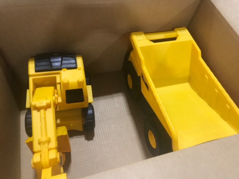 Photo 1 of 2 pc yellow toy trucks 