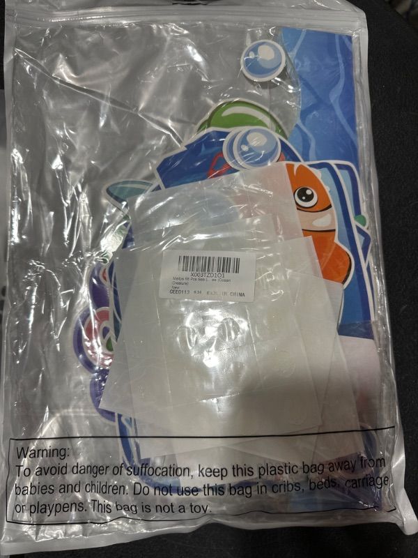 Photo 1 of 124pcs Back to School Whale-Come Ocean Fish Under The Sea Bulletin Board Decoration Set, 