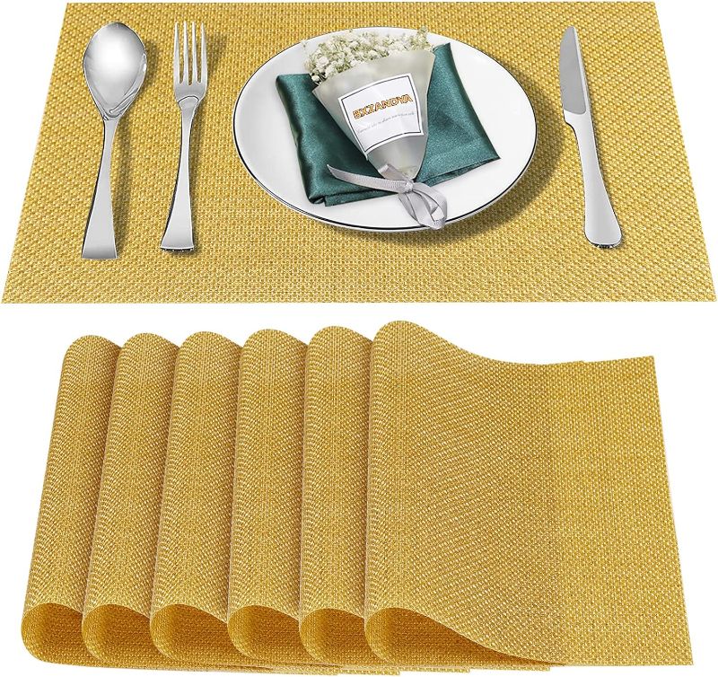 Photo 1 of 
Bxzandya Placemats Set of 6 Indoor Woven Sushi Mat 