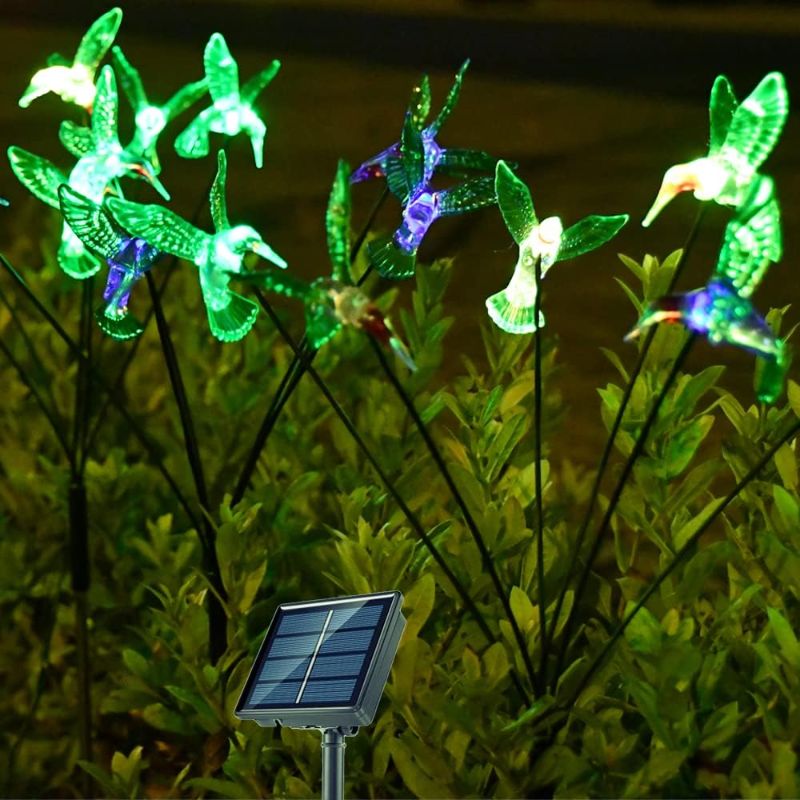 Photo 1 of 
Garden Decorations Solar Hummingbird Lights Outdoor Decor - 3Pack 18LEDs