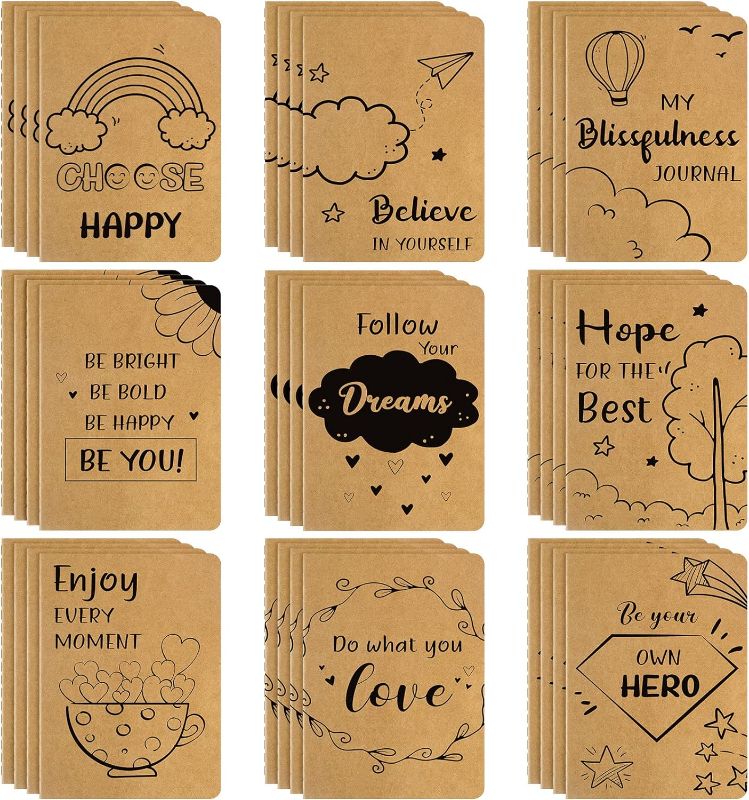 Photo 1 of 
Patelai 45 Pcs Mini Kraft Notebook 