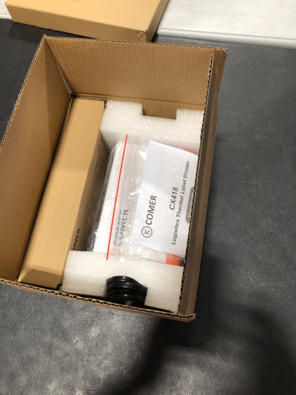 Photo 2 of K Comer Shipping Label Printer 150mm/s High-Speed 4x6 Direct Thermal Label Printing for Shipment Package 1-Click Setup on Windows/Mac,Label Maker Compatible with Amazon, Ebay, Shopify, FedEx,USPS,Etsy BASIC VERSION