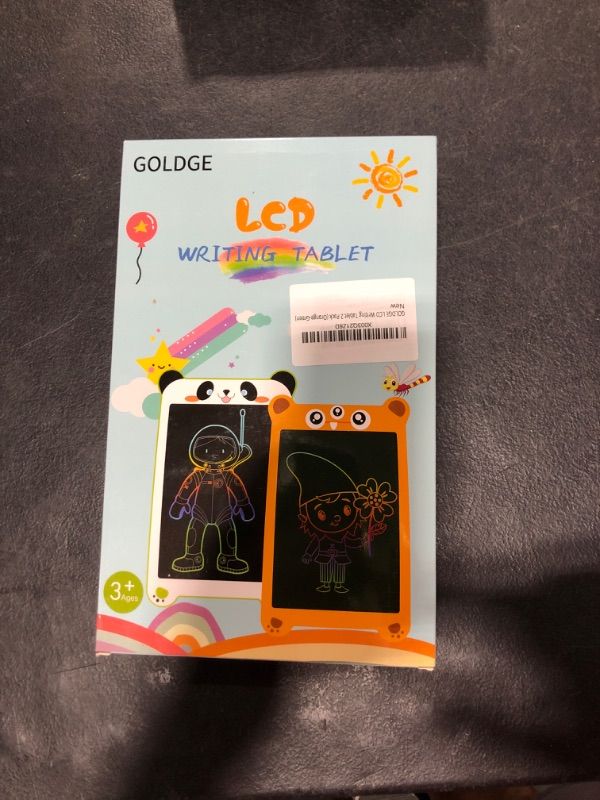 Photo 2 of 2 Packs Cute LCD Writing Tablet for Kids, GOLDGE 8.5 Inch Toddler Doodle Board, Toys for Girls Boys 3-10, Doodle Pad Drawing Pad, Kids Drawing Tablet Drawing Board, Magic Board